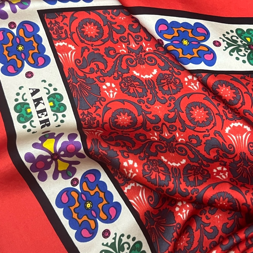 %100 silk scarfπ«π« - Picture 2 of 4